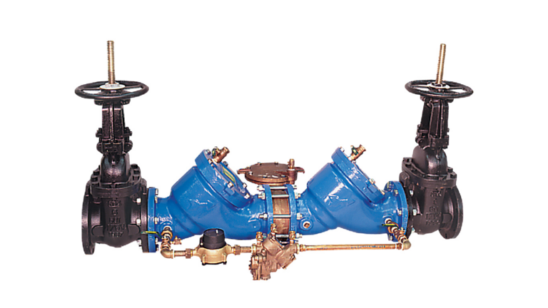 Product Image - Reduced Pressure Detector Assembly Backflow Preventers with Flood Sensor, Cast Iron